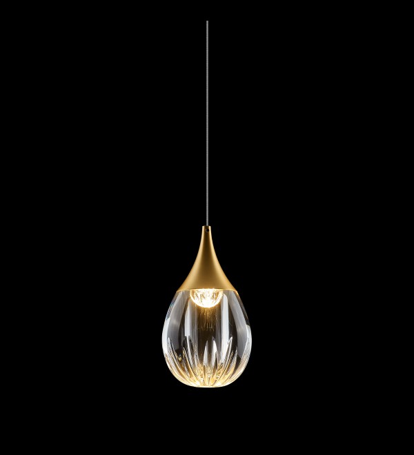 Подвесной светильник Delight Collection Stilla MD24001004-1A gold/clear