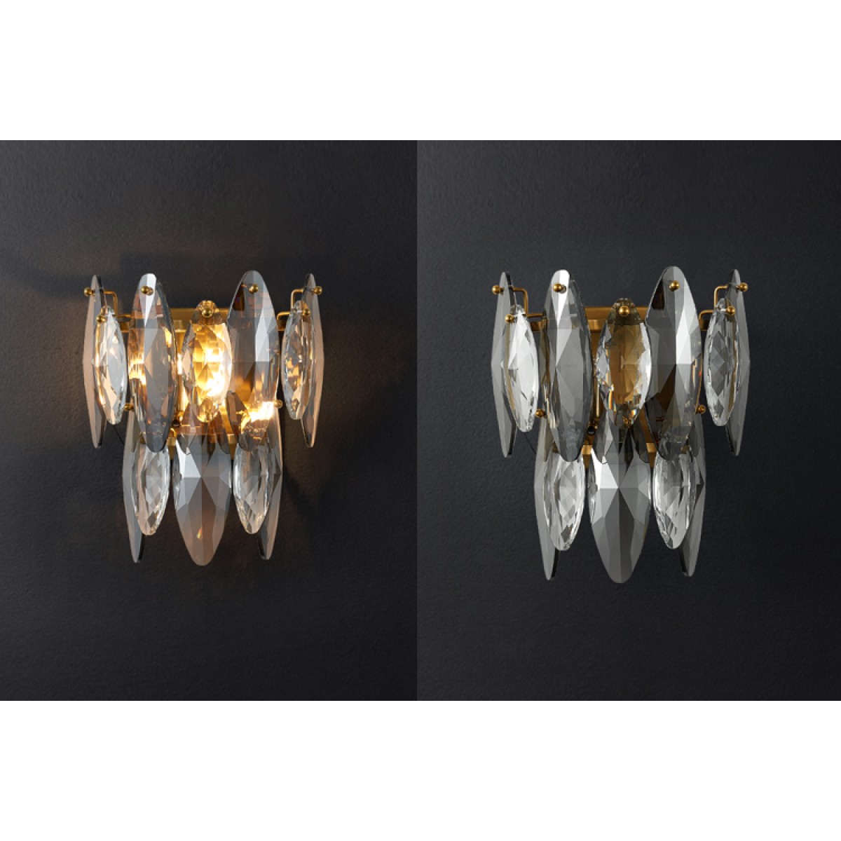 Настенный светильник Delight Collection MT8980-W brass