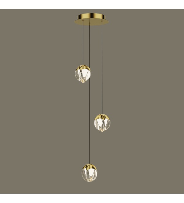 Подвесной светильник Delight Collection MD24001033-3A gold/clear