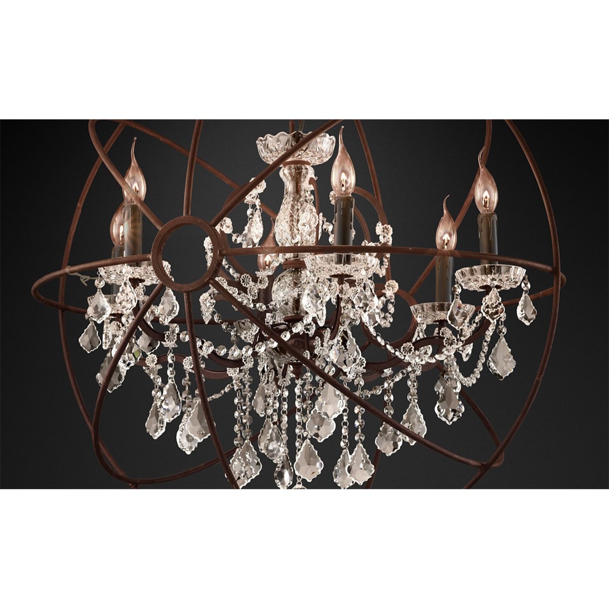 Люстра Delight Collection Foucault'S Orb 5014-D6 rusty