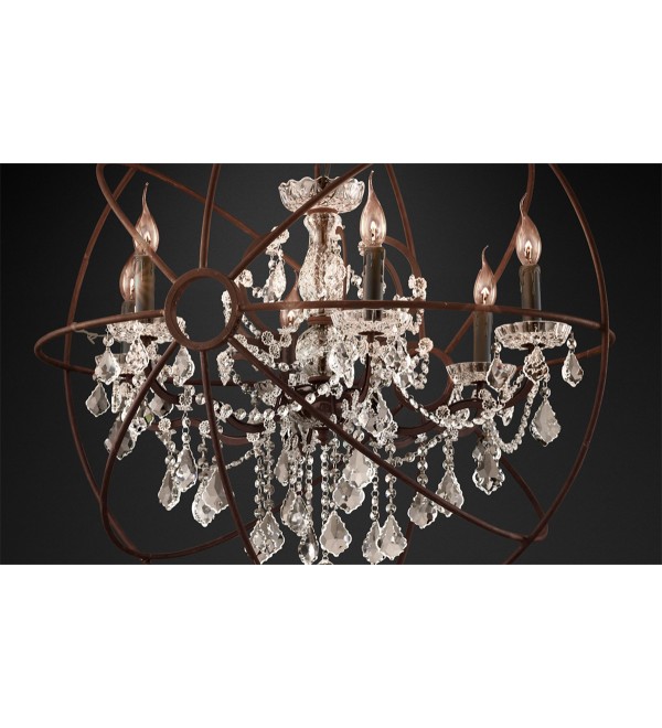 Люстра Delight Collection Foucault'S Orb 5014-D6 rusty