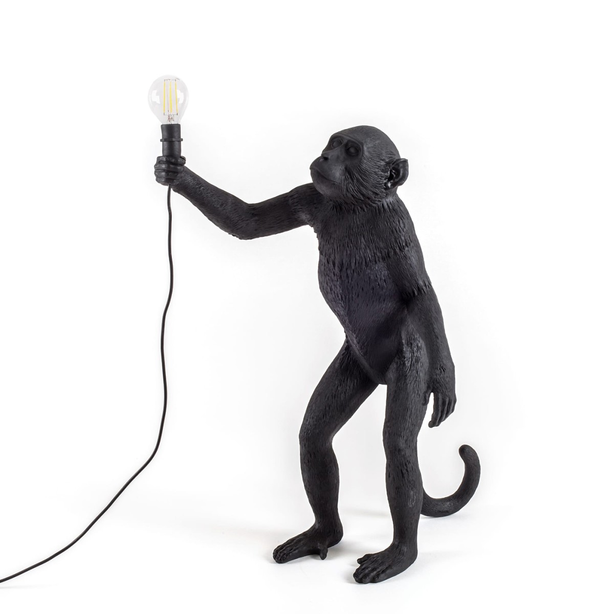 Настольная лампа Seletti Monkey Lamp Standing (черный)