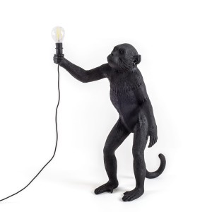Настольная лампа Seletti Monkey Lamp Standing (черный)
