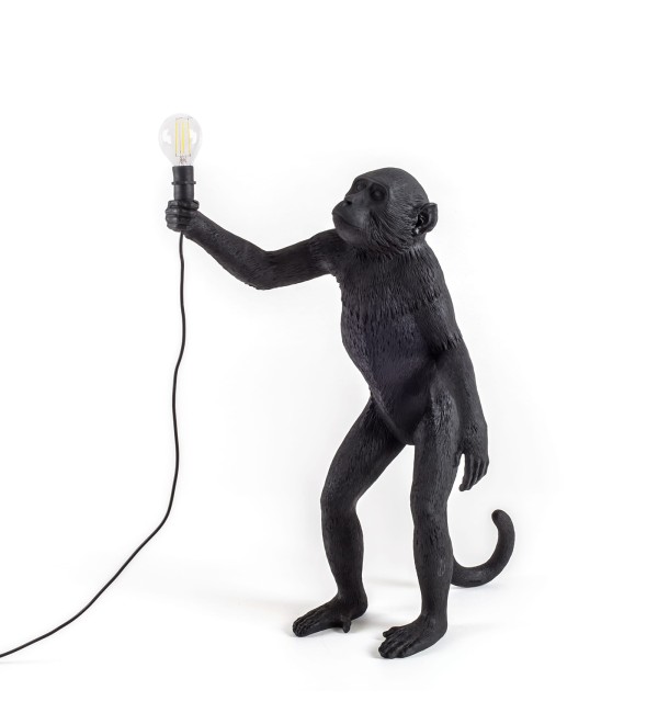 Настольная лампа Seletti Monkey Lamp Standing (черный)