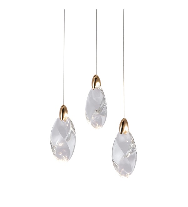 Подвесной светильник Delight Collection OD2440 OD2439-3 gold/clear