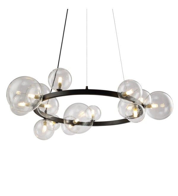Люстра Delight Collection Art Deco Bubble OMG1075R black/clear
