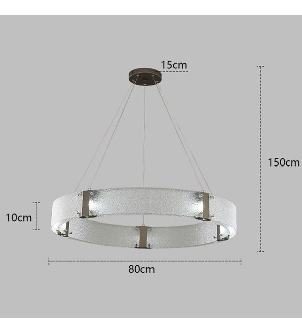 Подвесной светильник Delight Collection Parallel Ring D8028P/R/D800 black/clear