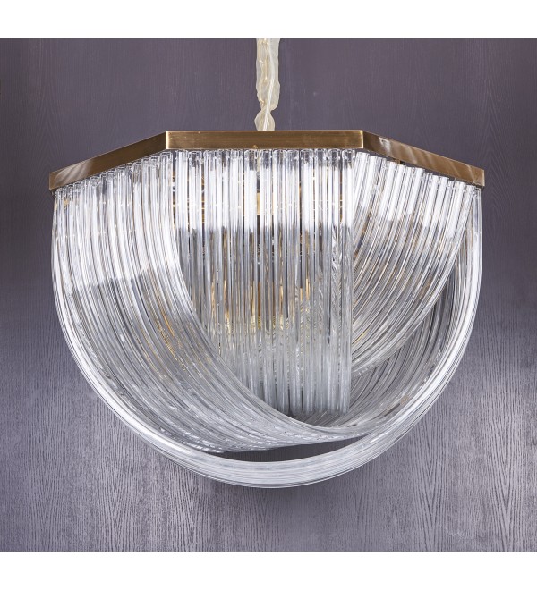 Люстра Delight Collection Murano L12 brass/clear