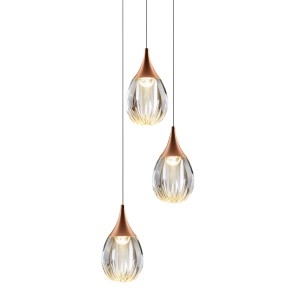 Подвесной светильник Delight Collection Stilla MD24001004-3A copper/clear