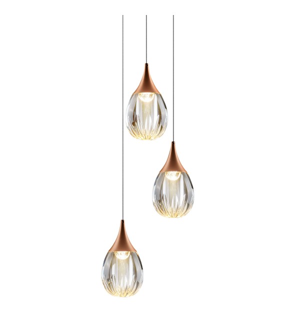 Подвесной светильник Delight Collection Stilla MD24001004-3A copper/clear