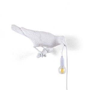 Настенный светильник Seletti Bird Looking Right White Outdoor