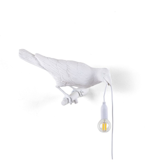Настенный светильник Seletti Bird Looking Right White Outdoor