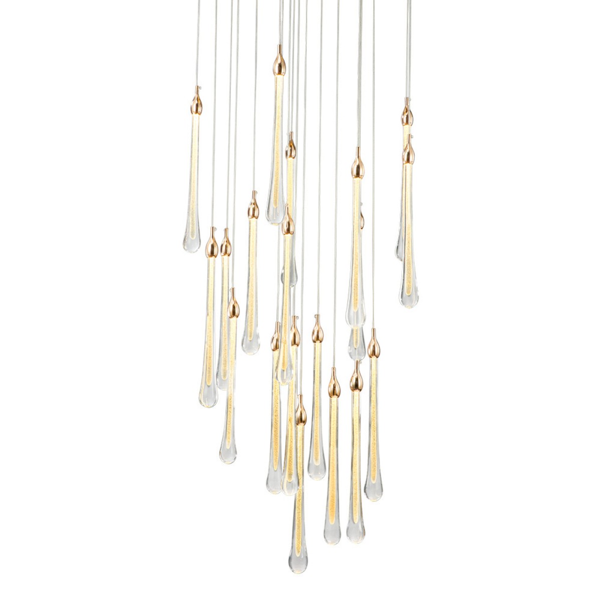 Подвесной светильник Delight Collection Teardrop 19 gold