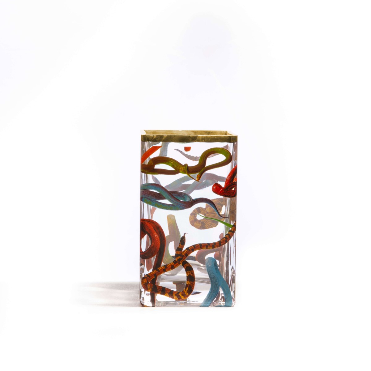 Ваза Seletti Toiletpaper Glass Vase Snakes Small (прозрачный)