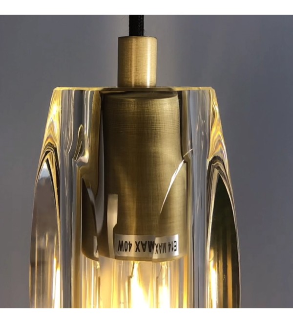 Подвесной светильник Delight Collection MT8851-1H bronze/clear