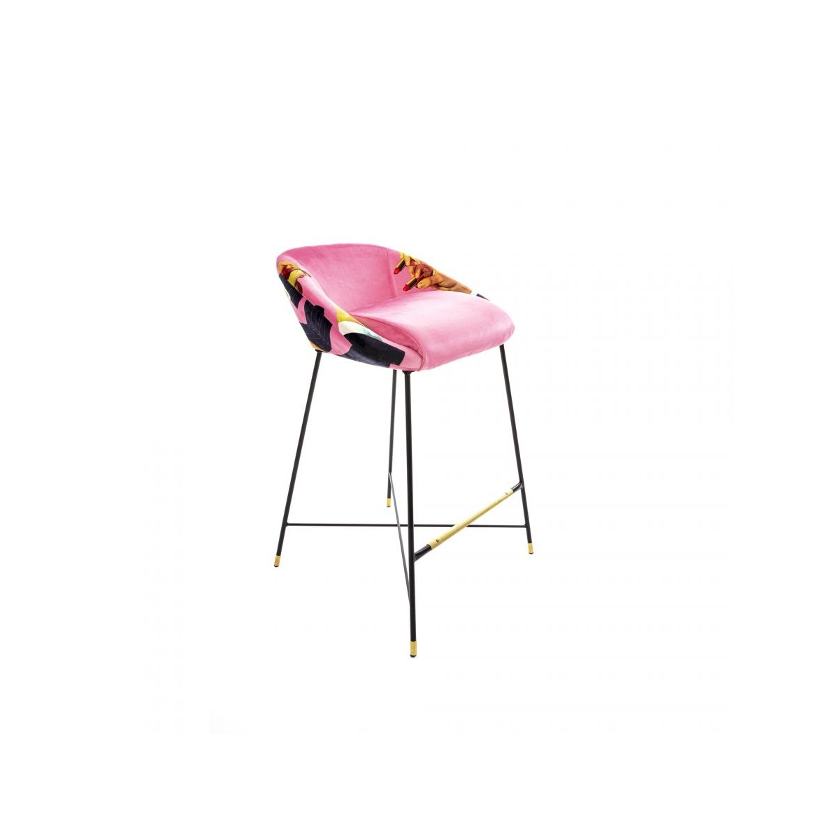 Барный стул Seletti Toiletpaper Furniture Pink Lipsticks