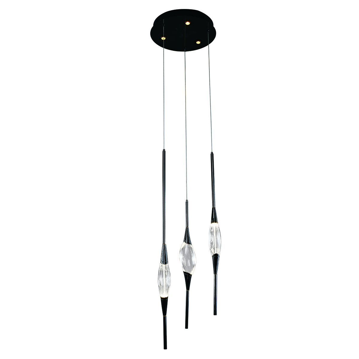 Подвесной светильник Delight Collection Pezzo 3 pearl black