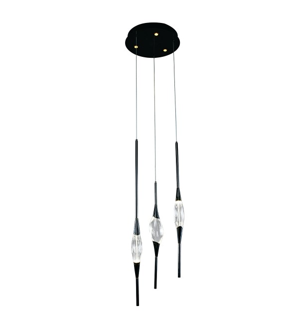 Подвесной светильник Delight Collection Pezzo 3 pearl black