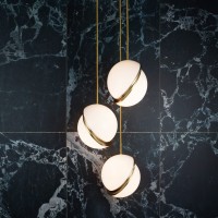 Подвесной светильник Delight Collection Crescent 3S brass