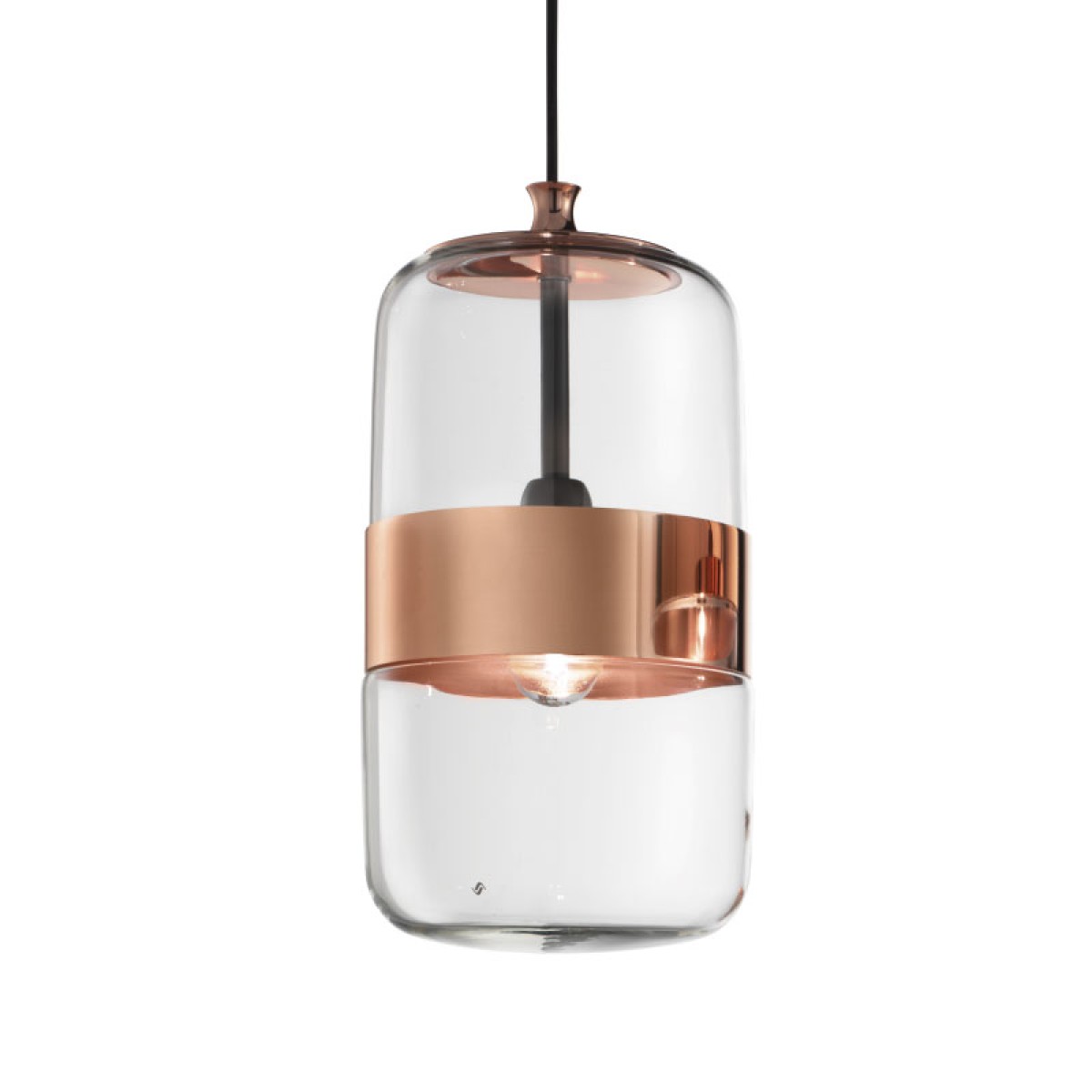 Подвесной светильник Vistosi FUTURA SP M clear/copper