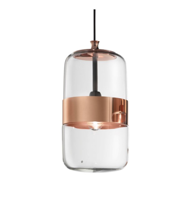 Подвесной светильник Vistosi FUTURA SP M clear/copper