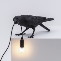 Настольная лампа Seletti Bird Playing Black