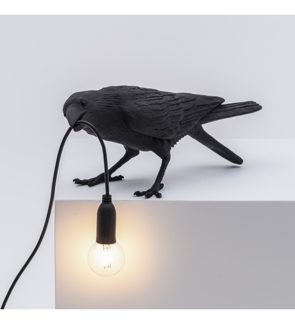Настольная лампа Seletti Bird Playing Black