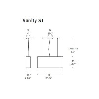 Подвесной светильник Leucos VANITY S1 Macha