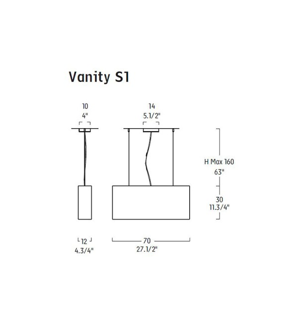 Подвесной светильник Leucos VANITY S1 Macha
