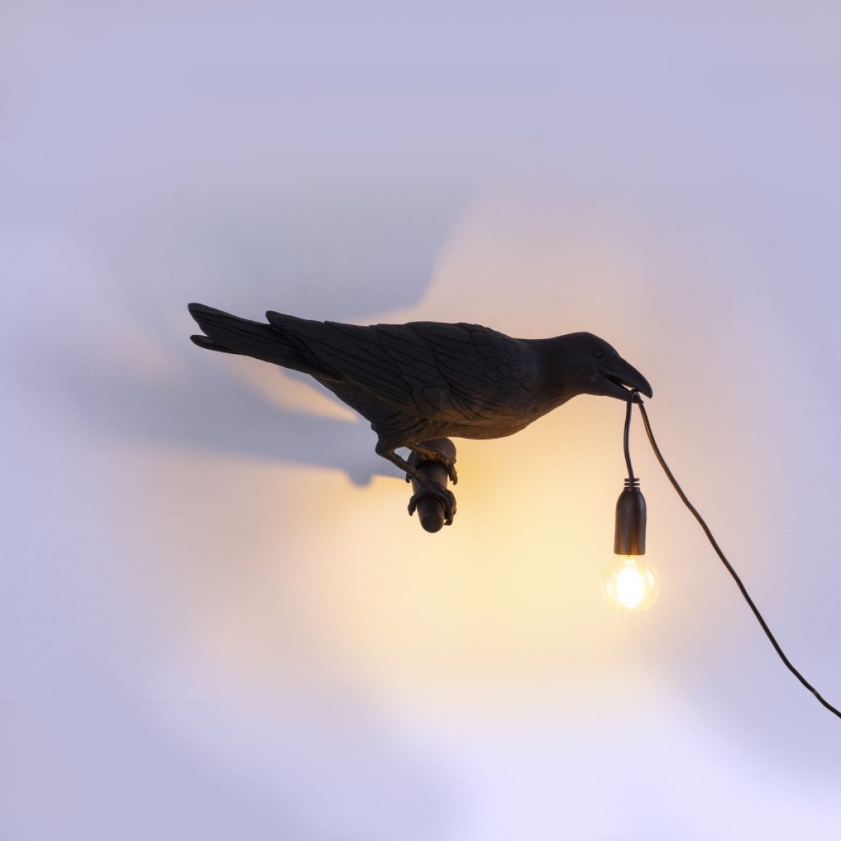 Настенный светильник Seletti Bird Looking Right Black