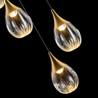 Подвесной светильник Delight Collection Stilla MD24001004-5A gold/clear