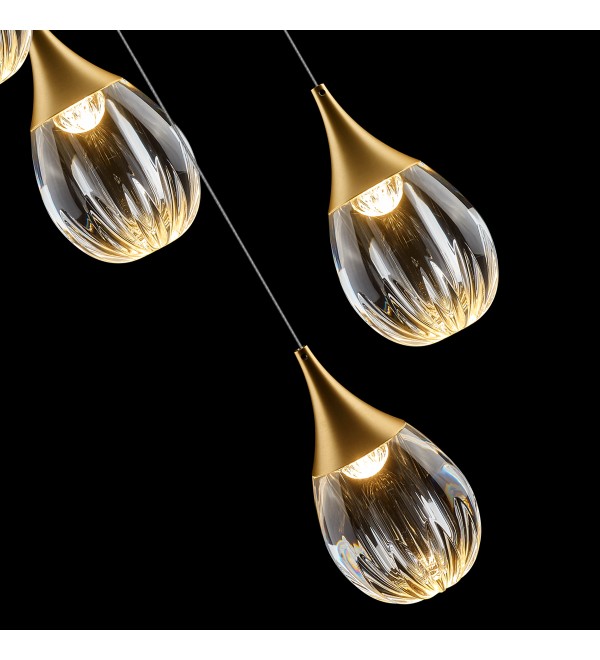 Подвесной светильник Delight Collection Stilla MD24001004-5A gold/clear
