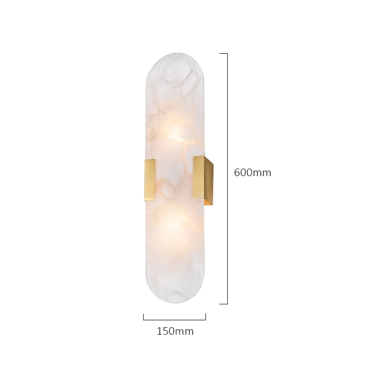 Настенный светильник Delight Collection MT1000-B brass