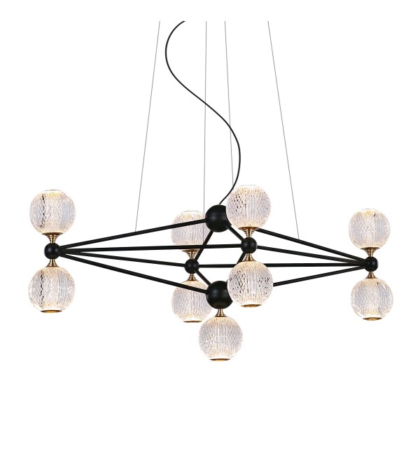 Подвесной светильник Delight Collection Elliot Diamante MD20022005-9B black/chrome