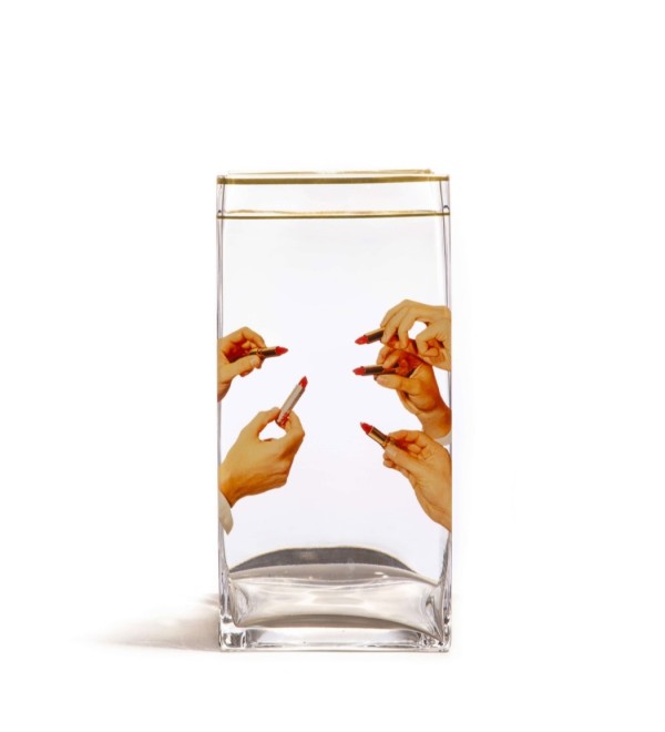 Ваза Seletti Toiletpaper Glass Vase Lipsticks Big