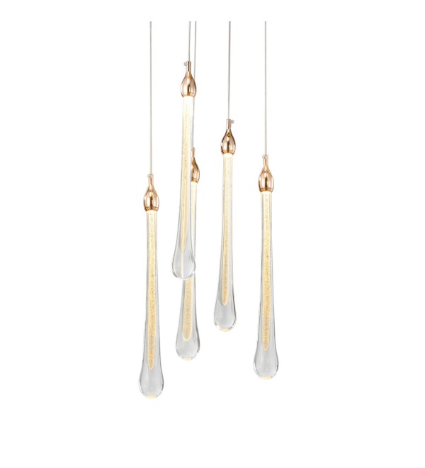 Подвесной светильник Delight Collection Teardrop 5 gold