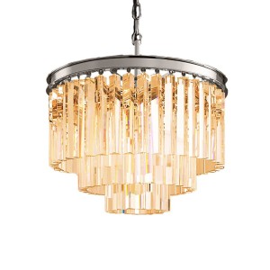 Люстра Delight Collection Odeon 6 chrome/amber