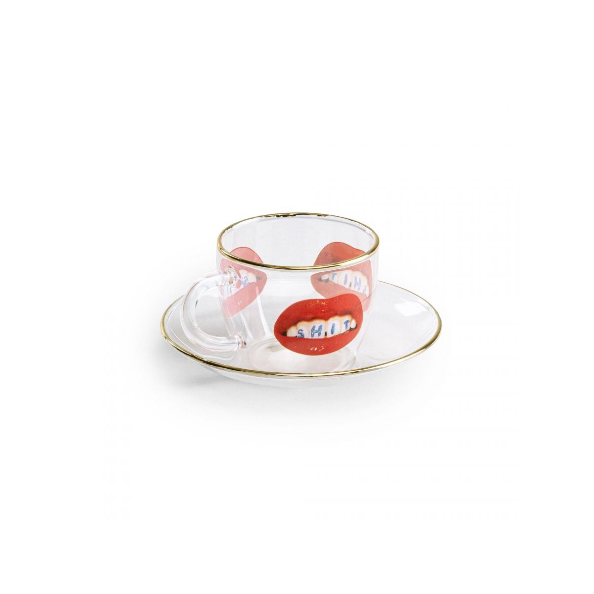 Кофейная пара Seletti Toiletpaper Glass Shit