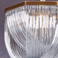 Люстра Delight Collection Murano L9 brass/clear