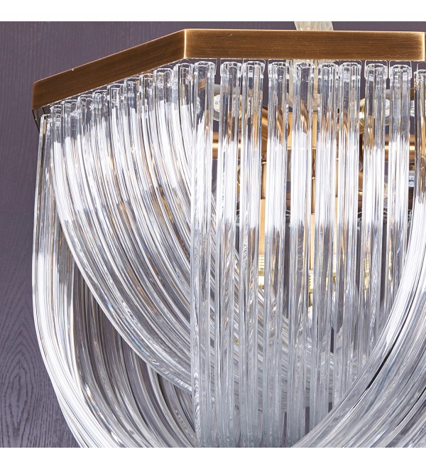 Люстра Delight Collection Murano L9 brass/clear