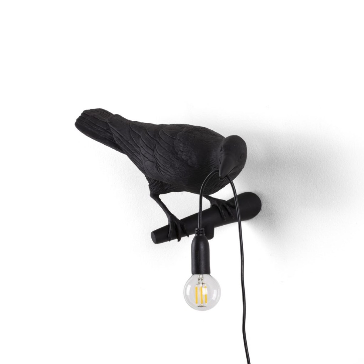 Настенный светильник Seletti Bird Looking Right Black