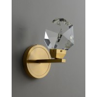 Настенный светильник Delight Collection Crystal rock II 9701W/1 brass