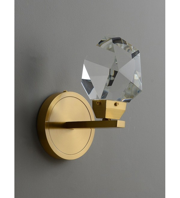 Настенный светильник Delight Collection Crystal rock II 9701W/1 brass