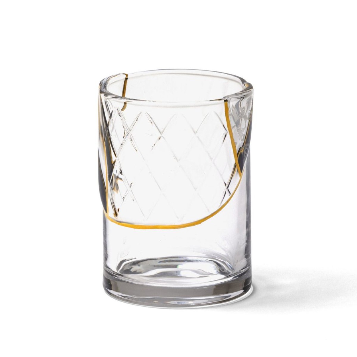 Стакан Seletti Kintsugi (белый, золотой, арт. 09657)
