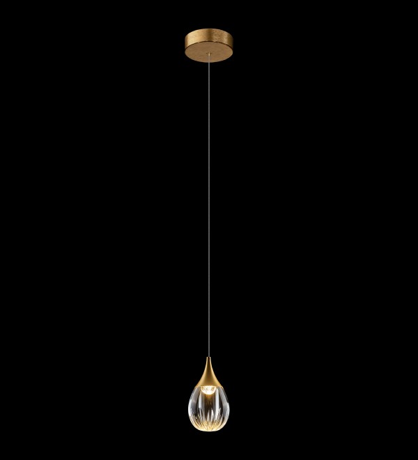 Подвесной светильник Delight Collection Stilla MD24001004-1A gold/clear