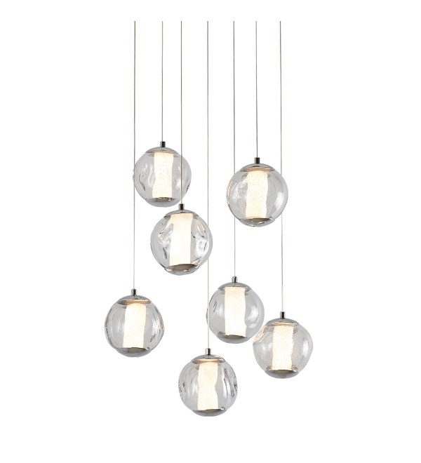 Подвесной светильник Delight Collection OD2437-7 gold/clear