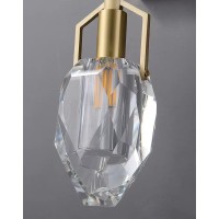 Настенный светильник Delight Collection 8960-1W brass/clear