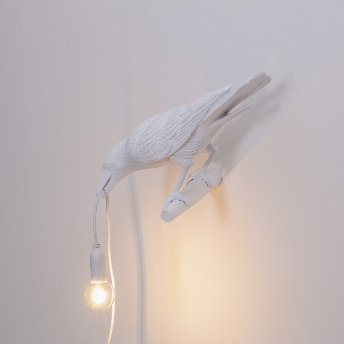Настенный светильник Seletti Bird Looking Left White