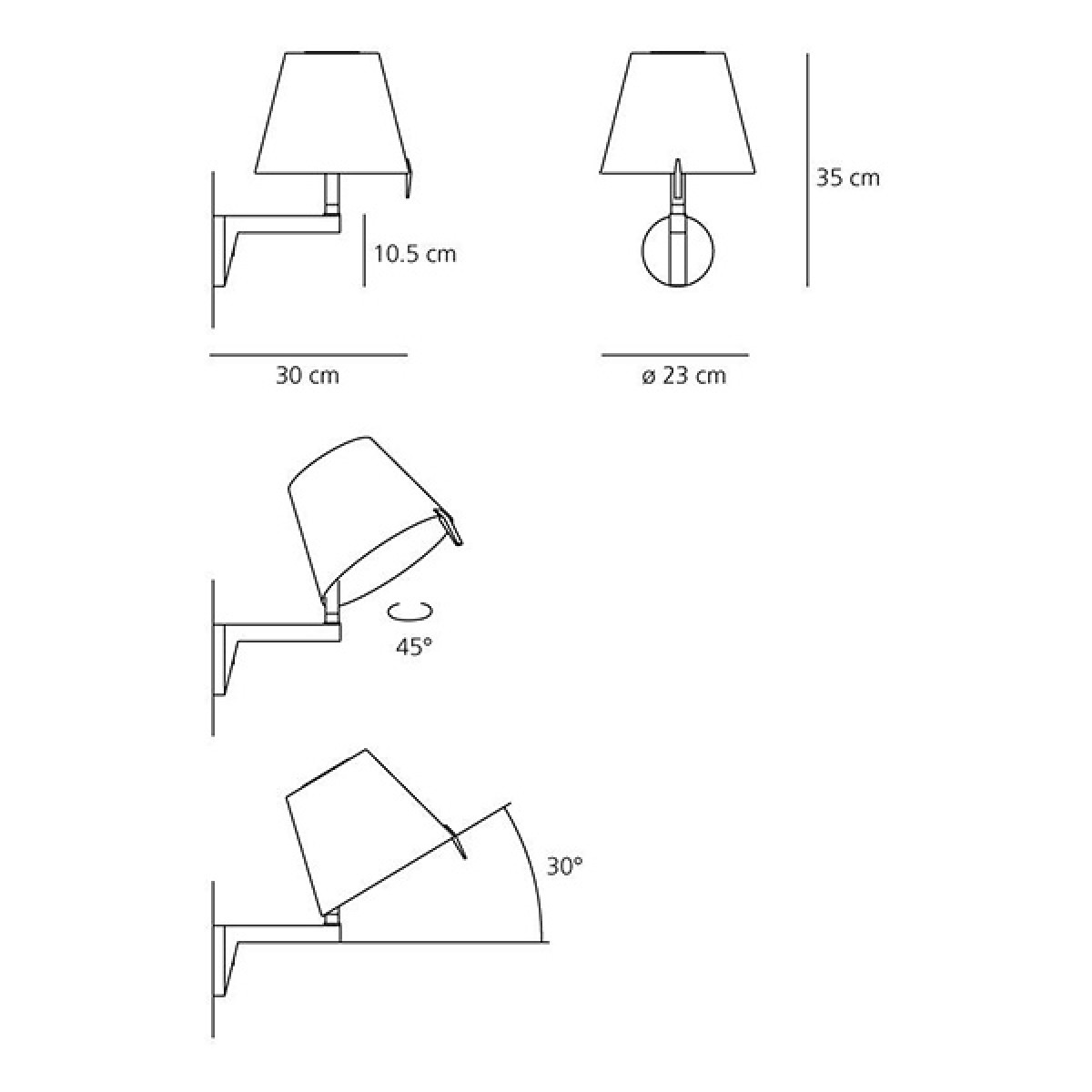 Настенный светильник Artemide Melampo 0721020A