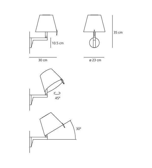 Настенный светильник Artemide Melampo 0721020A